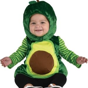 BRAND NEW mom mommy & baby avocado halloween costume size 18-24M (with headband)
